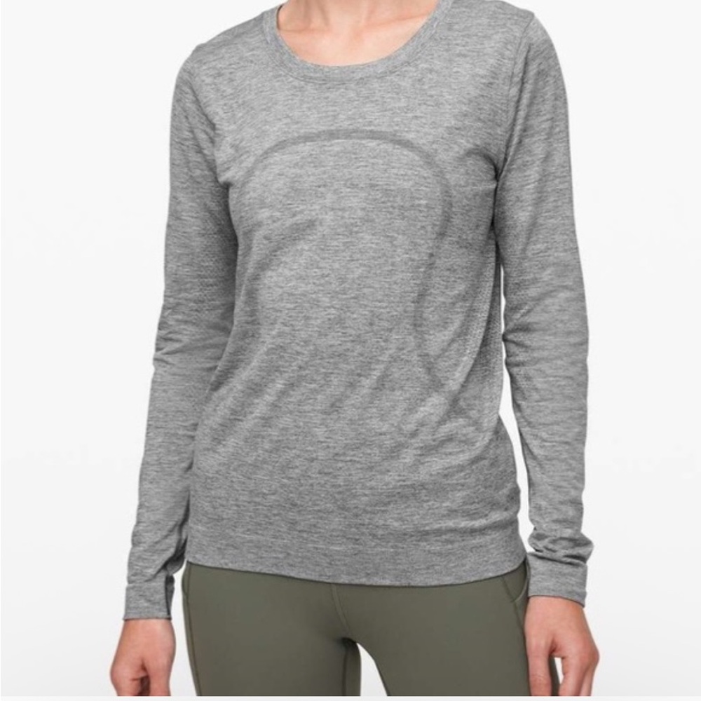 Lululemon Swiftly Tech Long Sleeve Relaxed Fit Heather Gray